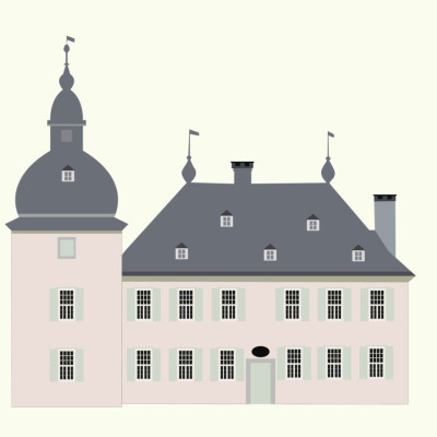 Außenraumgestaltung des Schlosses Lüntenbeck