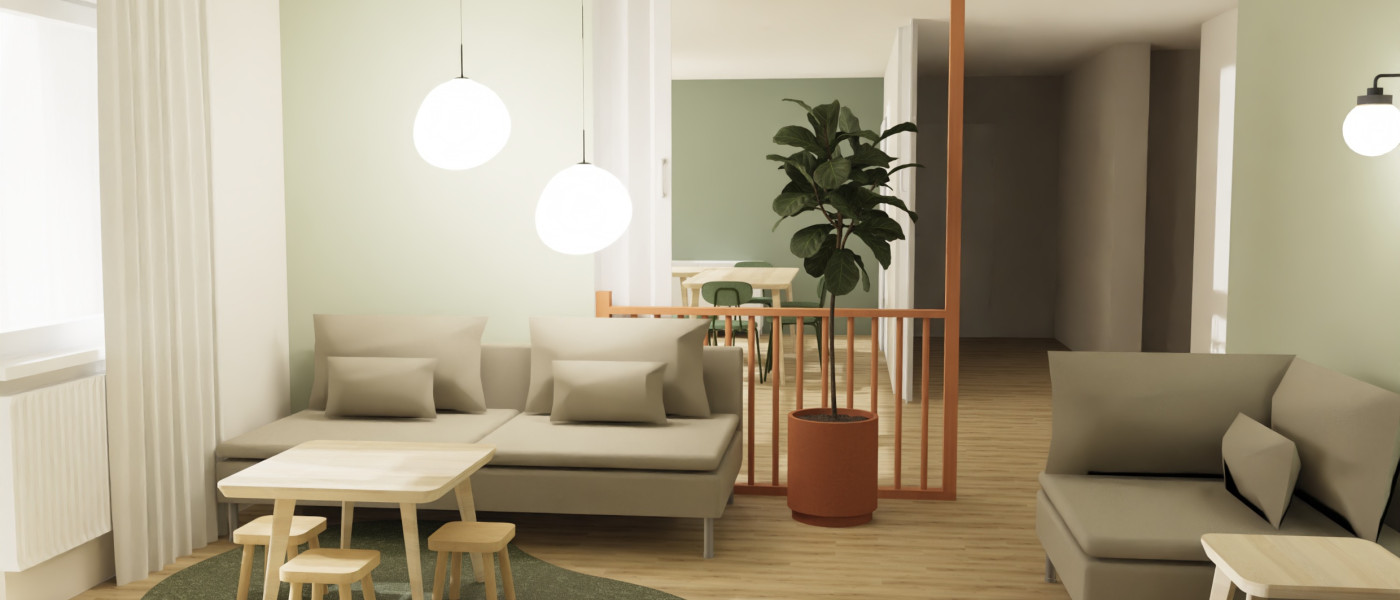 Bachelorarbeit: "Umgestaltung der Gemeinschaftsräume der Essener Elterninitiative krebskranker Kinder"