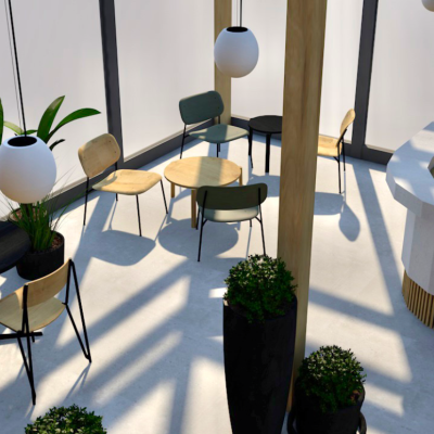Grundlagen der Innenraumgestaltung: "Renderings am Beispiel eines Kaffeehauses"