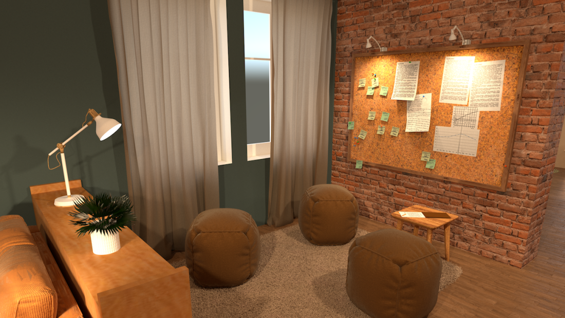 Grundlagen der Innenraumgestaltung: "Das zweite Zuhause - ein soziales Literaturcafe in Heckinghausen"