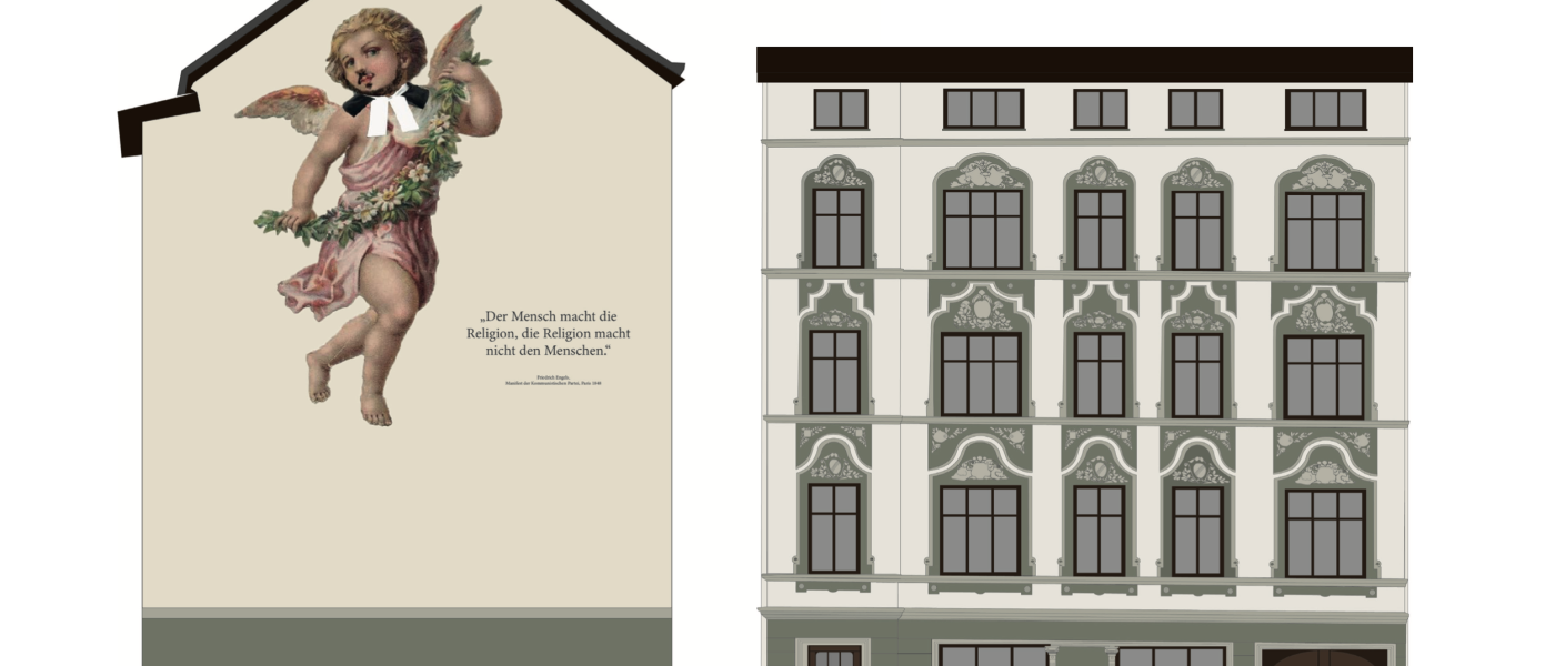 Grundlagen des Au&szlig;enraumes: "Drei Farbvarianten einer historischen Au&szlig;enfassade"