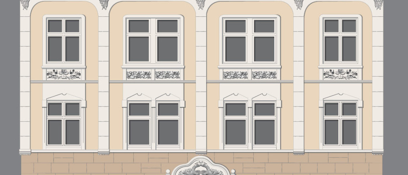 Grundlagen der Au&szlig;enraumgestaltung: "Ein Wohnhaus - vier Farbentw&uuml;rfe"