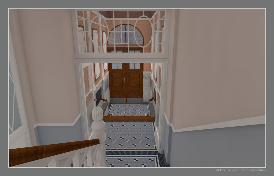 Techniken der Restauration, Imitation und Dekoration am Beispiel eines historischen Treppenhauses