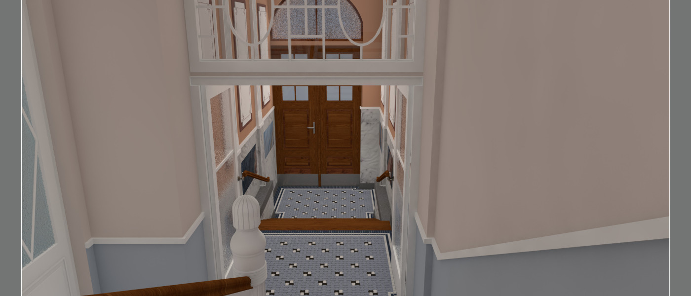 Techniken der Restauration, Imitation und Dekoration am Beispiel eines historischen Treppenhauses