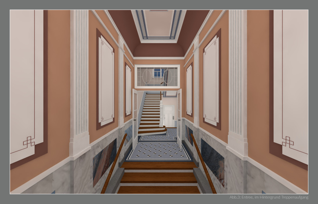 Techniken der Restauration, Imitation und Dekoration am Beispiel eines historischen Treppenhauses