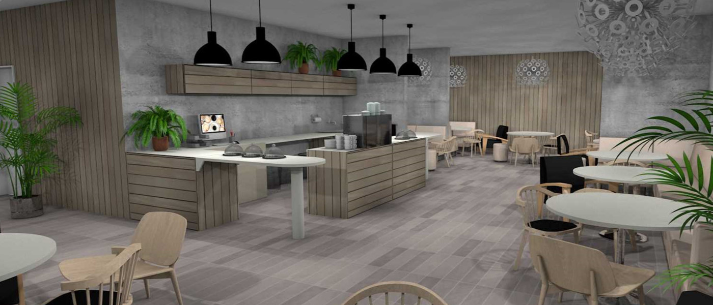 Grundlagen der Innenraumgestaltung: "Renderings am Beispiel eines Kaffeehauses"
