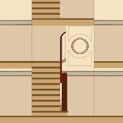 Techniken der Restauration, Imitation, Dekoration: Imitation einer alten Wand, Schablonierung und Marmorimitaion