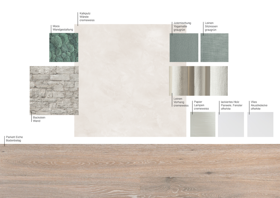 Grundlagen der Innenraumgestaltung: "Yoga- und Meditationsstudio"