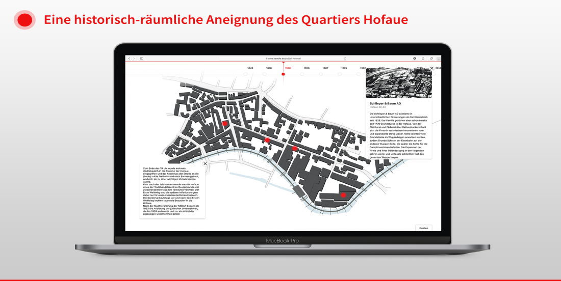 Eine historisch r&auml;umliche Aneignung des Quartiers Hofaue