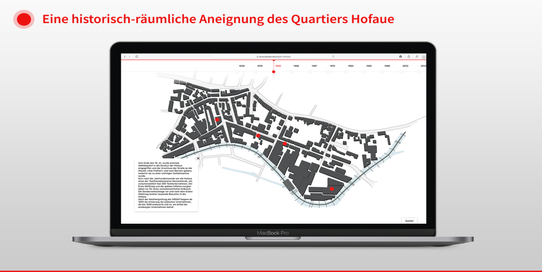 Eine historisch r&auml;umliche Aneignung des Quartiers Hofaue